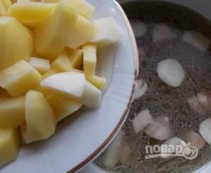 Грибной суп с мясом - фото шаг 4